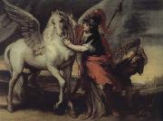 Theodor van Thulden Athene and Pegasus oil painting